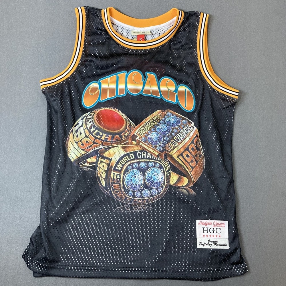 Headgear Classics Jersey Men S Jordan Defining Moments Black Basketball NEW